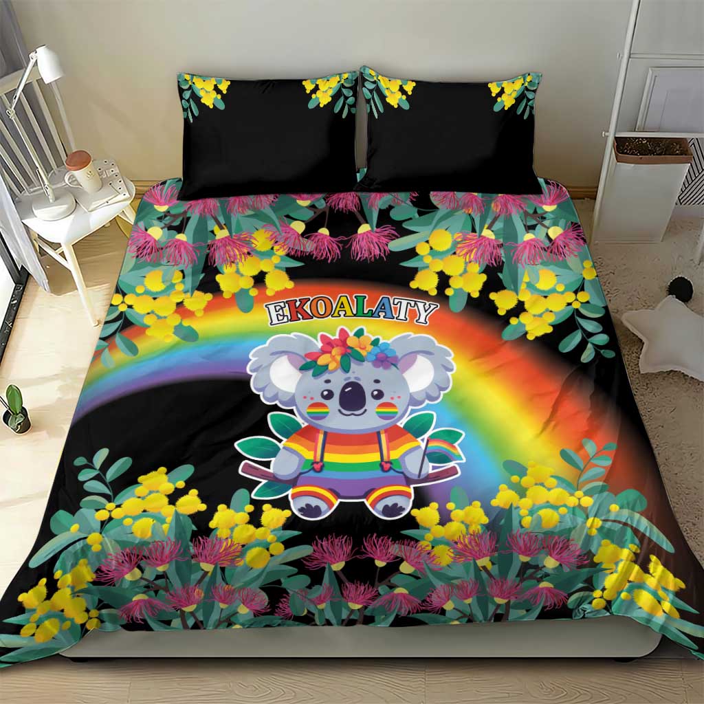 LGBTQ Koala Gay Bedding Set Aussie Koala Bear Ekoalaty