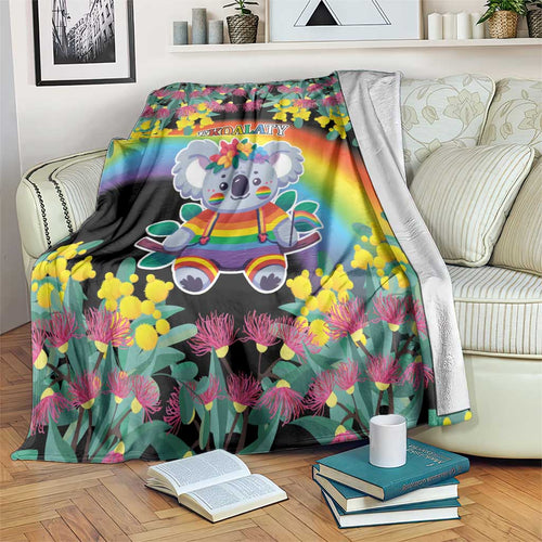 LGBTQ Koala Gay Blanket Aussie Koala Bear Ekoalaty