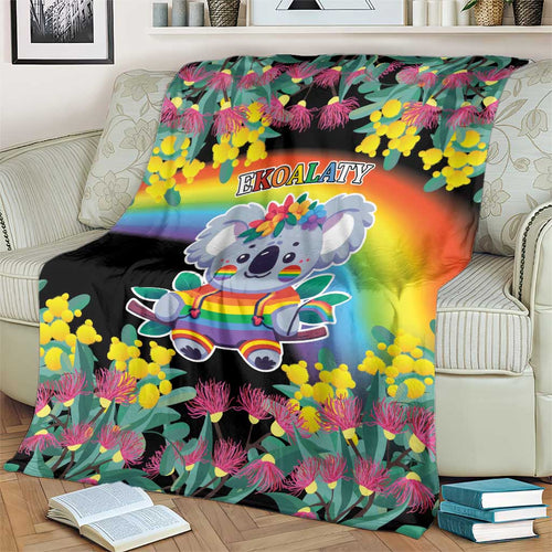 LGBTQ Koala Gay Blanket Aussie Koala Bear Ekoalaty