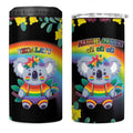 LGBTQ Koala Gay 4 in 1 Can Cooler Tumbler Aussie Koala Bear Ekoalaty