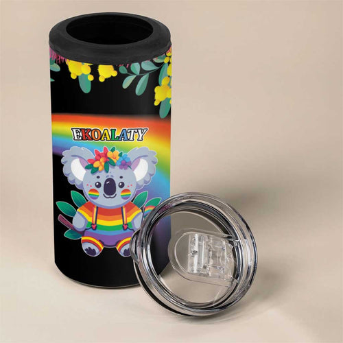 LGBTQ Koala Gay 4 in 1 Can Cooler Tumbler Aussie Koala Bear Ekoalaty