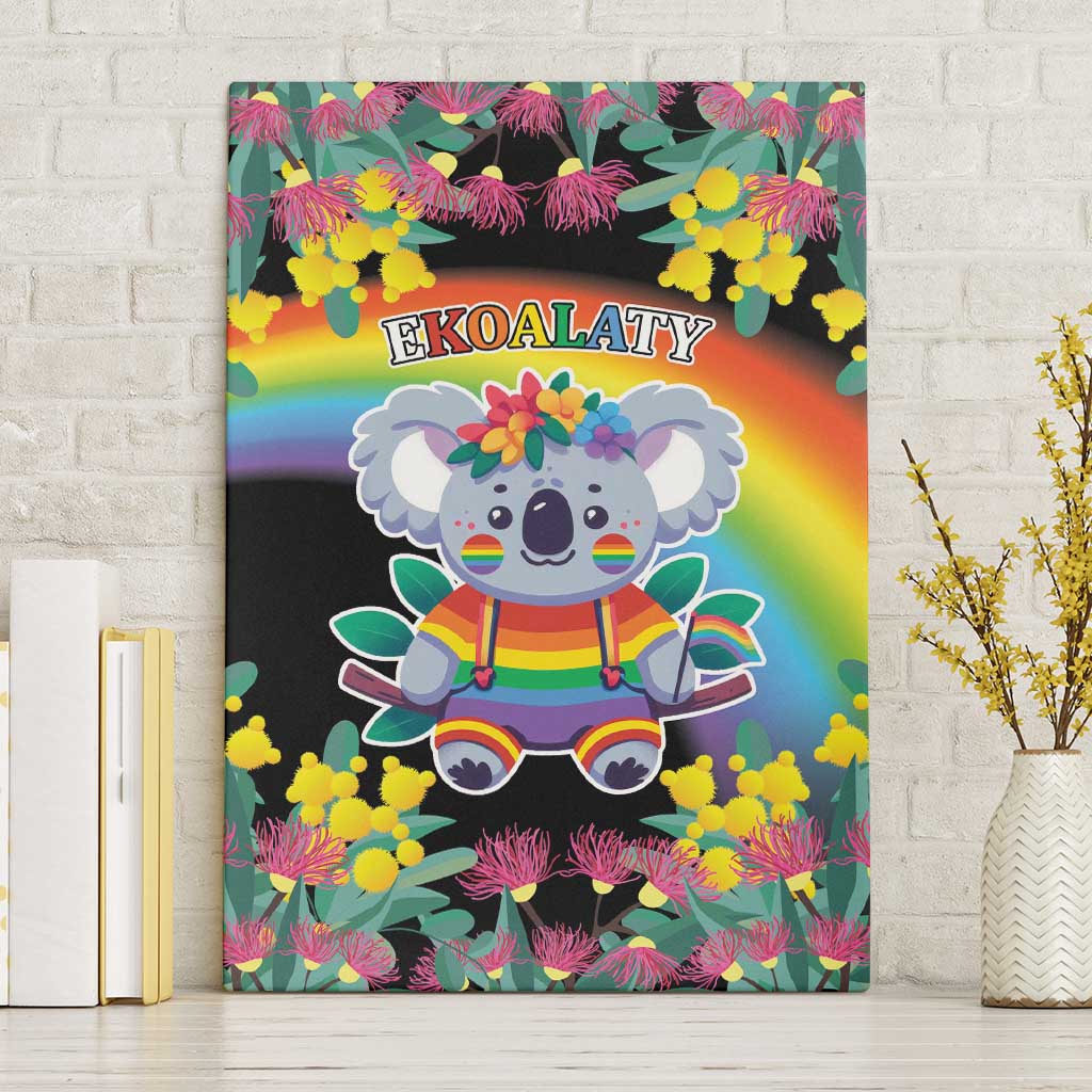 LGBTQ Koala Gay Canvas Wall Art Aussie Koala Bear Ekoalaty