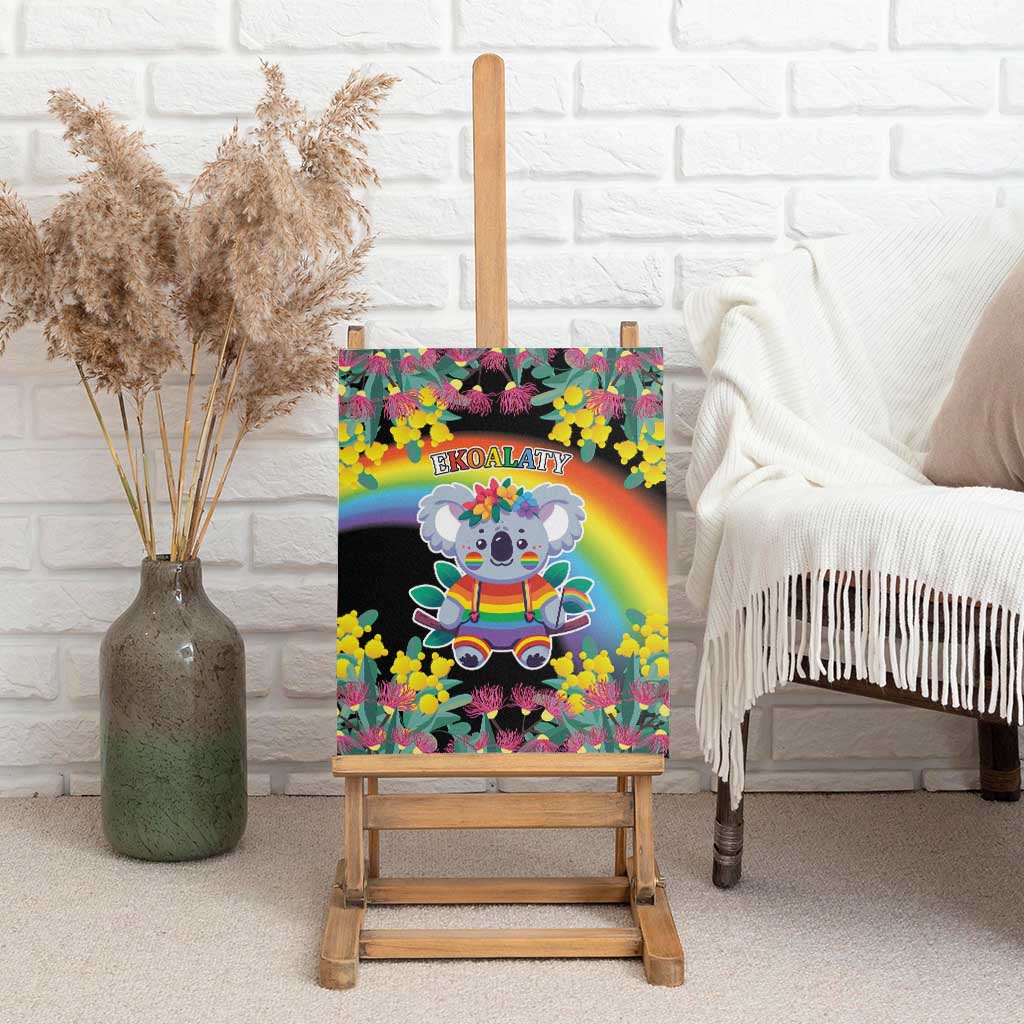 LGBTQ Koala Gay Canvas Wall Art Aussie Koala Bear Ekoalaty