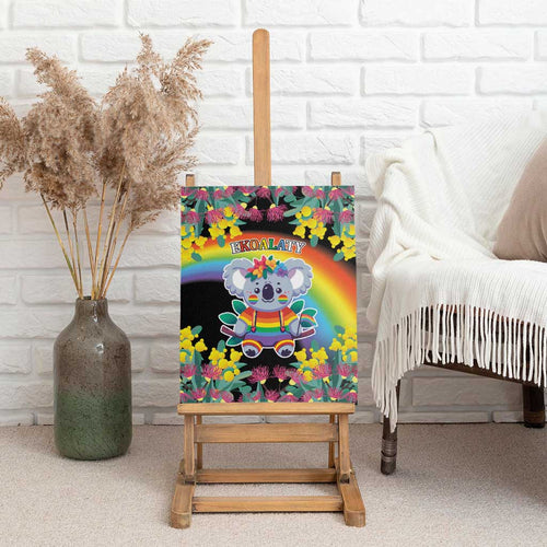 LGBTQ Koala Gay Canvas Wall Art Aussie Koala Bear Ekoalaty