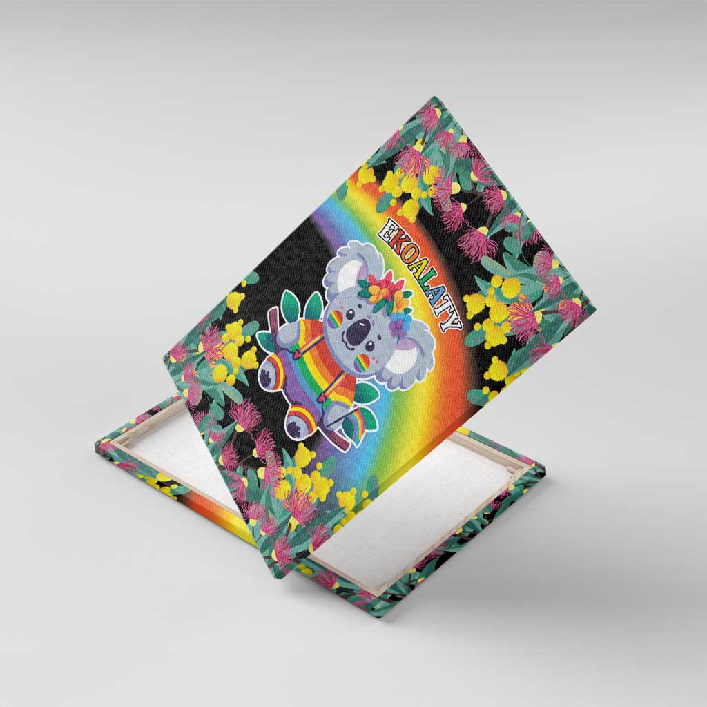LGBTQ Koala Gay Canvas Wall Art Aussie Koala Bear Ekoalaty