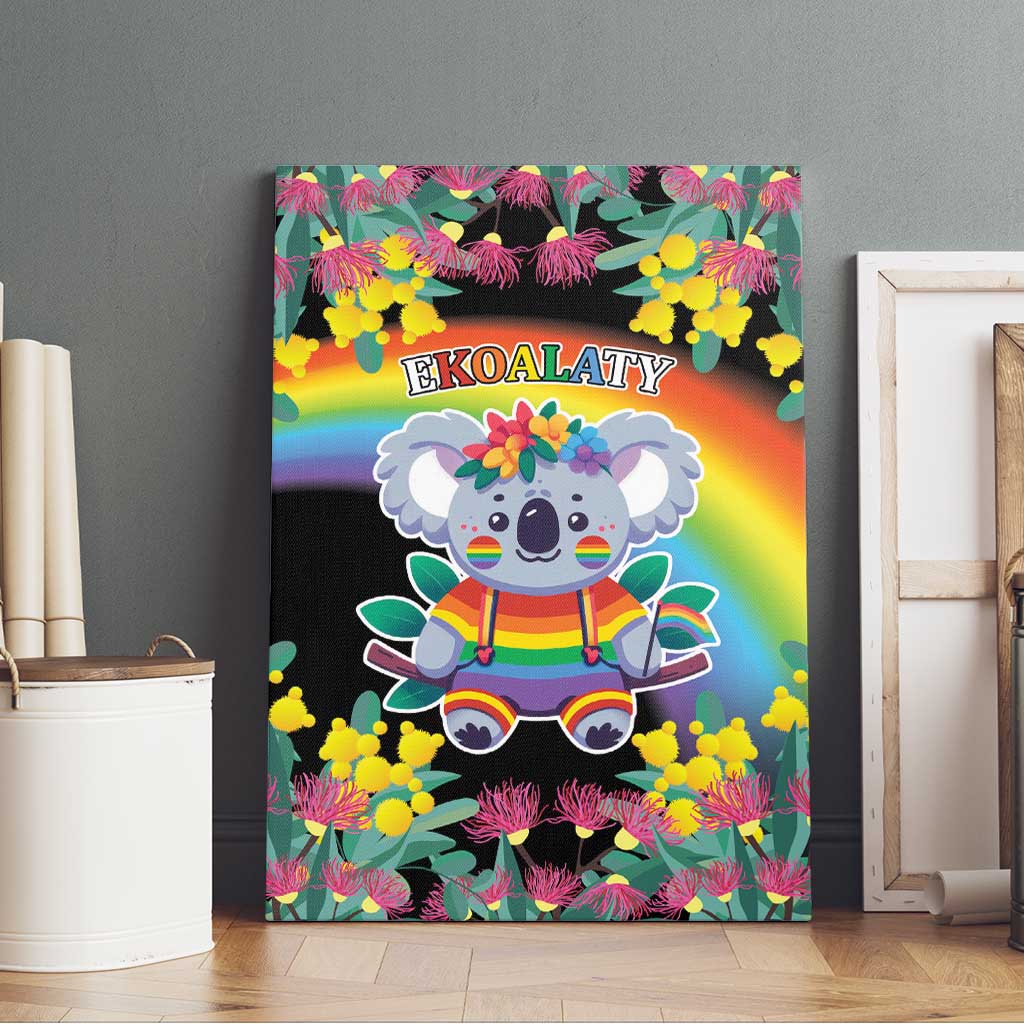 LGBTQ Koala Gay Canvas Wall Art Aussie Koala Bear Ekoalaty