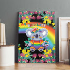 LGBTQ Koala Gay Canvas Wall Art Aussie Koala Bear Ekoalaty