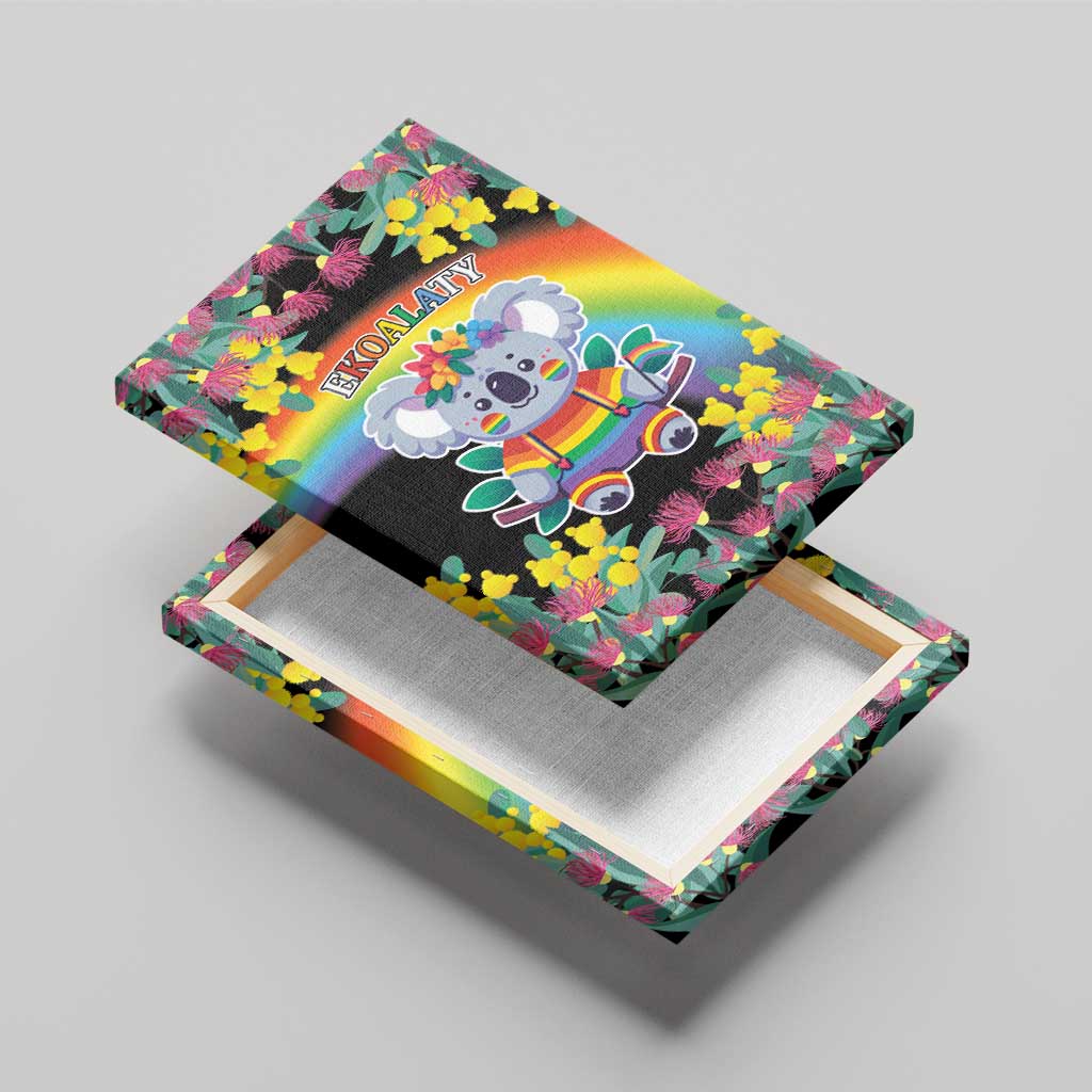 LGBTQ Koala Gay Canvas Wall Art Aussie Koala Bear Ekoalaty