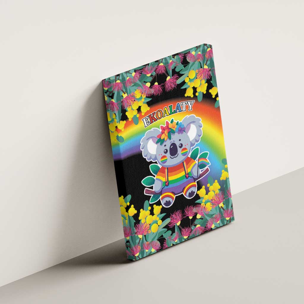 LGBTQ Koala Gay Canvas Wall Art Aussie Koala Bear Ekoalaty
