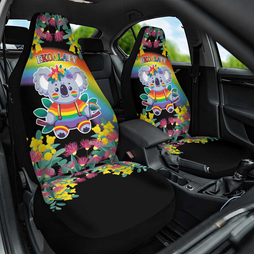 LGBTQ Koala Gay Car Seat Cover Aussie Koala Bear Ekoalaty