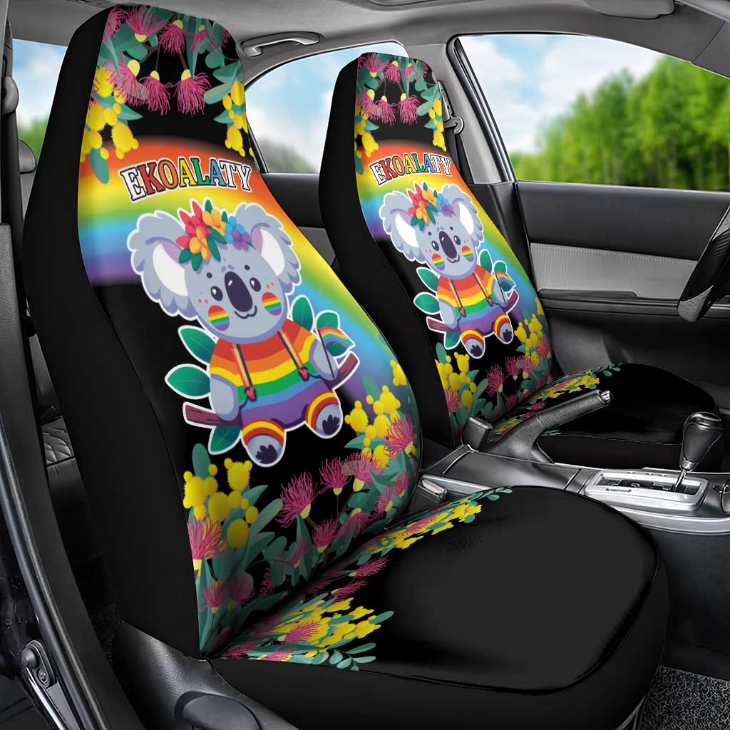 LGBTQ Koala Gay Car Seat Cover Aussie Koala Bear Ekoalaty