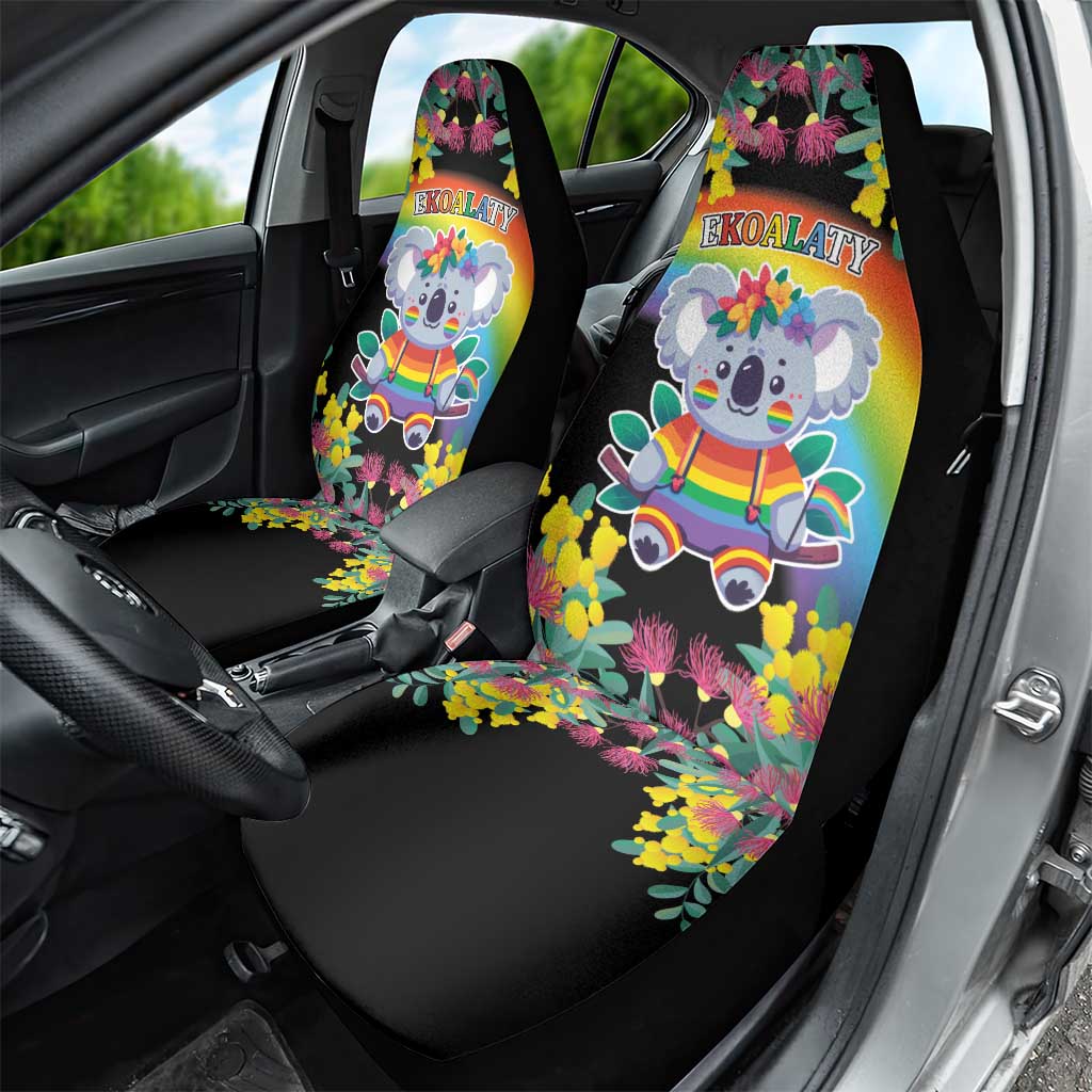 LGBTQ Koala Gay Car Seat Cover Aussie Koala Bear Ekoalaty