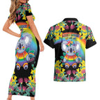 LGBTQ Koala Gay Couples Matching Short Sleeve Bodycon Dress and Hawaiian Shirt Aussie Koala Bear Ekoalaty