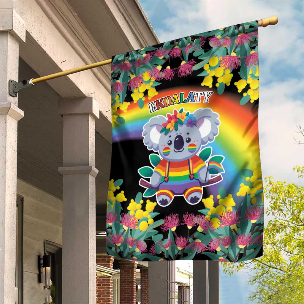 LGBTQ Koala Gay Garden Flag Aussie Koala Bear Ekoalaty