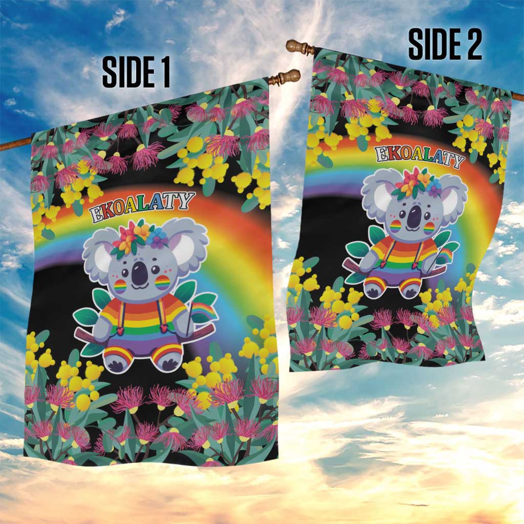 LGBTQ Koala Gay Garden Flag Aussie Koala Bear Ekoalaty