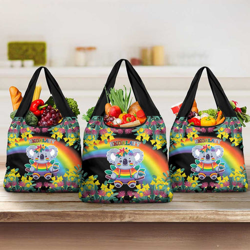 LGBTQ Koala Gay Grocery Bag Aussie Koala Bear Ekoalaty