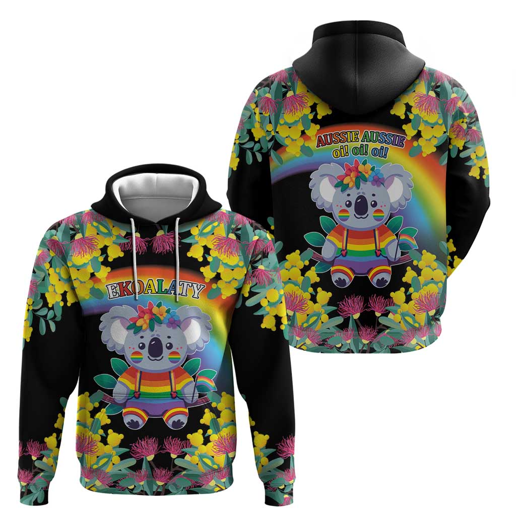 LGBTQ Koala Gay Hoodie Aussie Koala Bear Ekoalaty