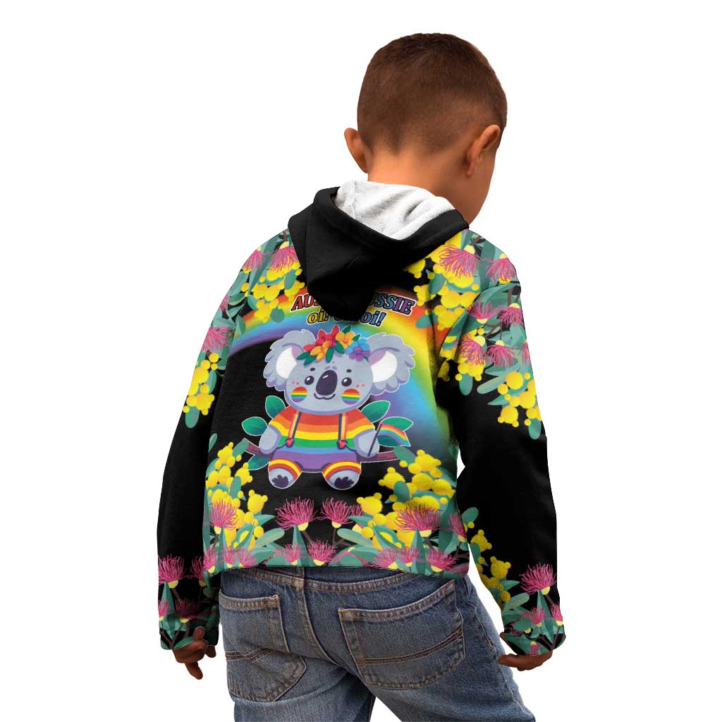 LGBTQ Koala Gay Kid Hoodie Aussie Koala Bear Ekoalaty