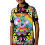 LGBTQ Koala Gay Kid Polo Shirt Aussie Koala Bear Ekoalaty