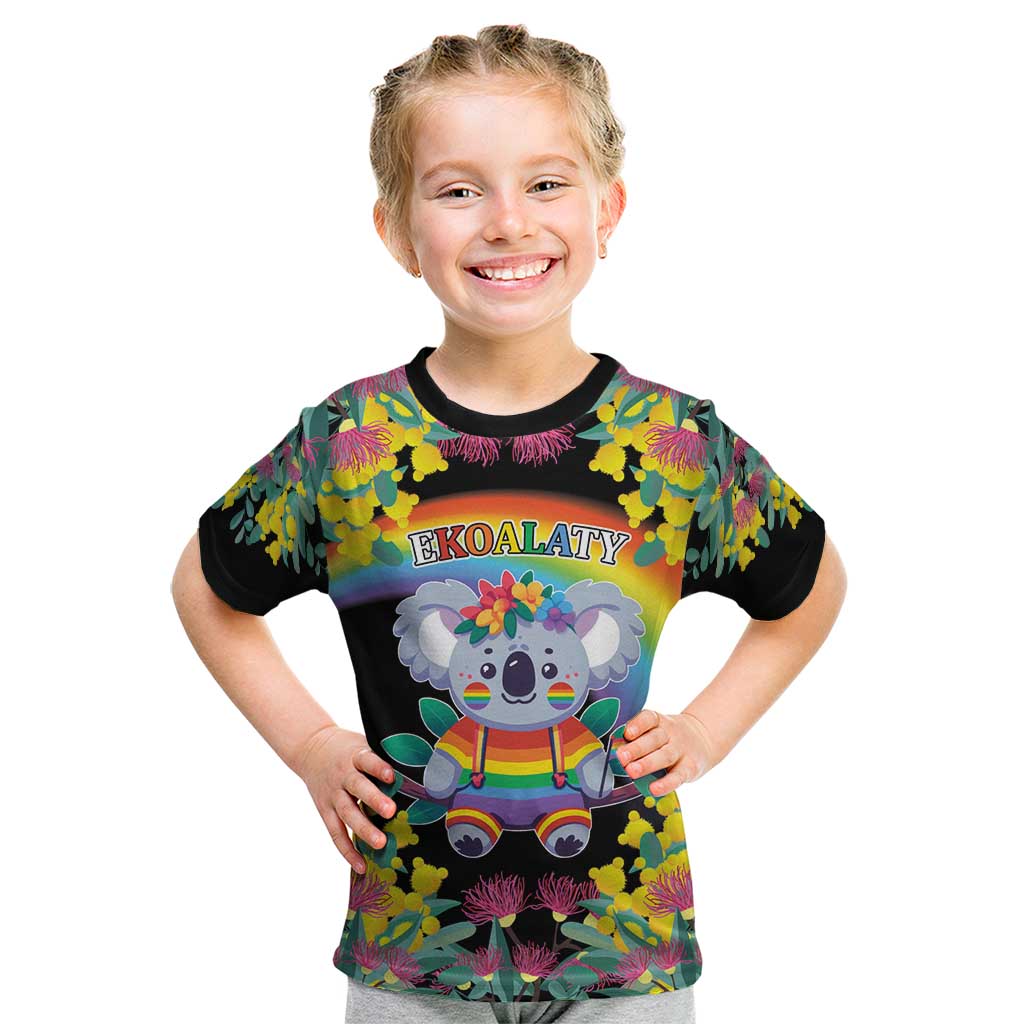 LGBTQ Koala Gay Kid T Shirt Aussie Koala Bear Ekoalaty