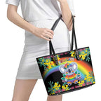 LGBTQ Koala Gay Leather Tote Bag Aussie Koala Bear Ekoalaty