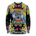 LGBTQ Koala Gay Long Sleeve Shirt Aussie Koala Bear Ekoalaty