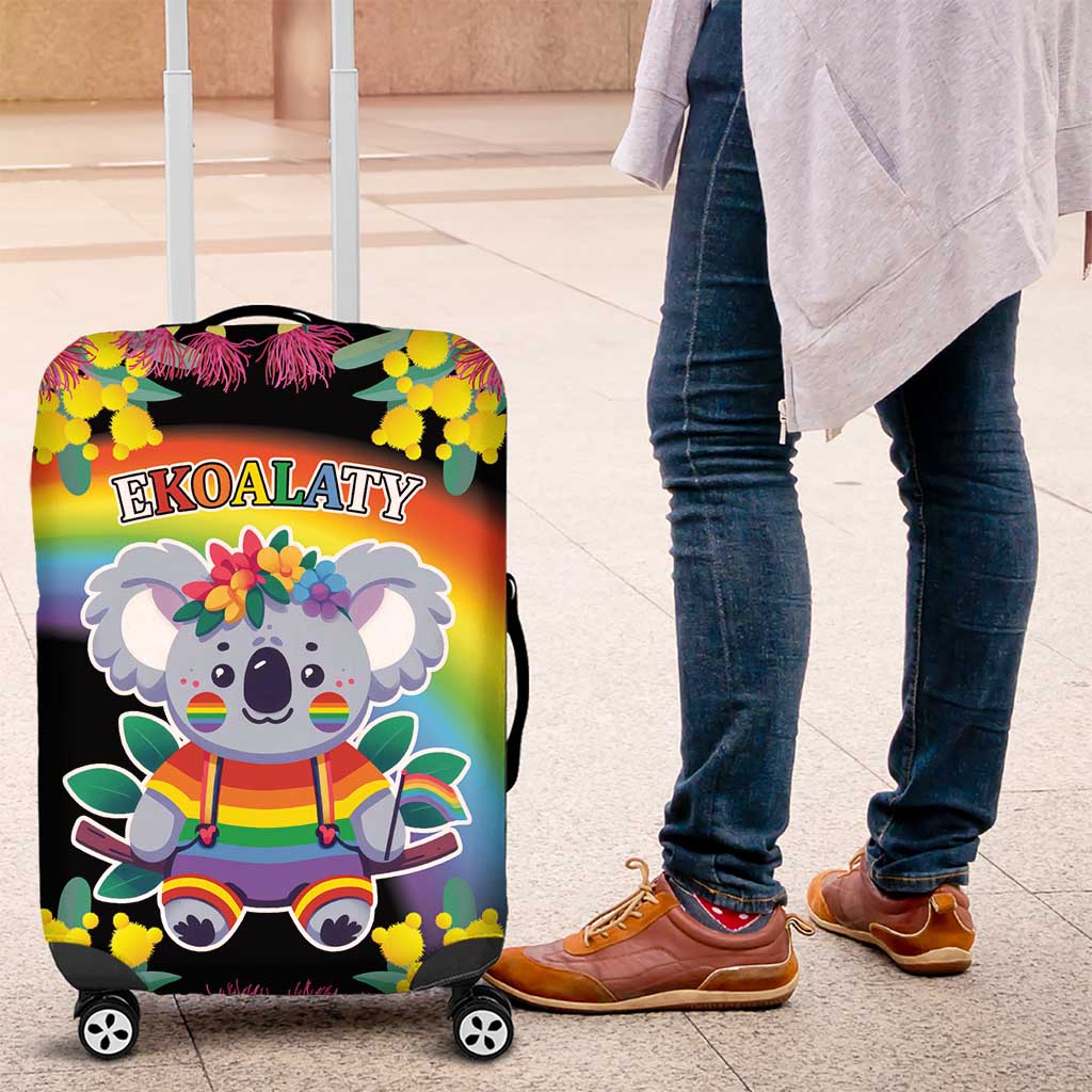 LGBTQ Koala Gay Luggage Cover Aussie Koala Bear Ekoalaty