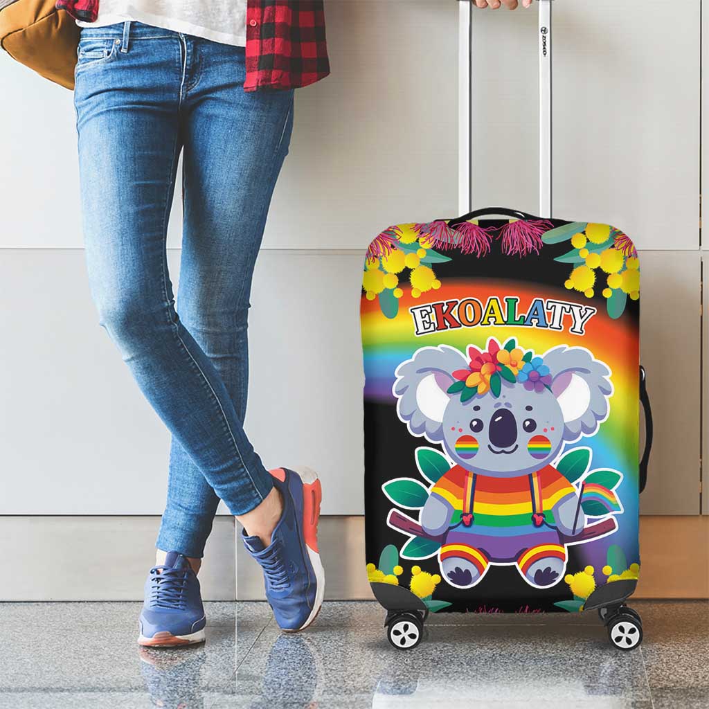 LGBTQ Koala Gay Luggage Cover Aussie Koala Bear Ekoalaty