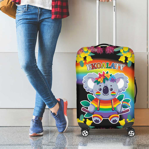LGBTQ Koala Gay Luggage Cover Aussie Koala Bear Ekoalaty