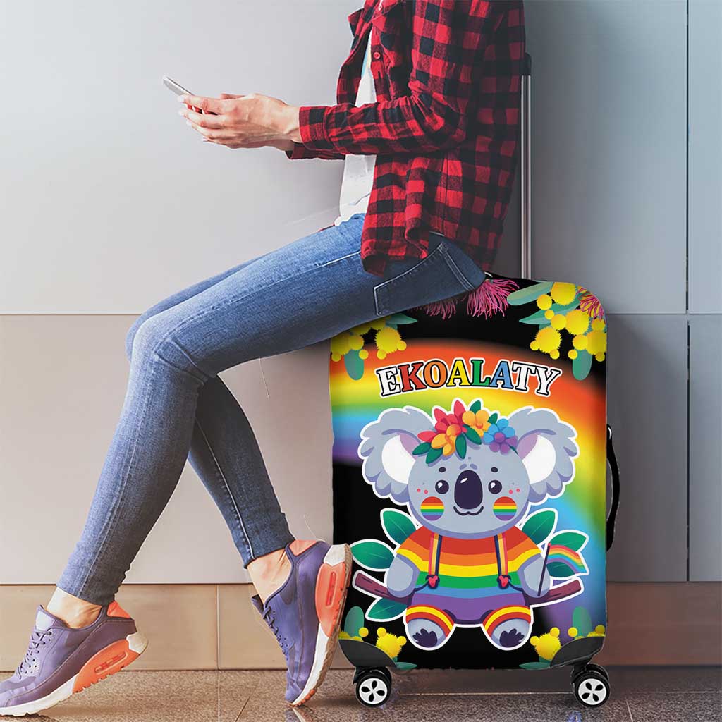 LGBTQ Koala Gay Luggage Cover Aussie Koala Bear Ekoalaty