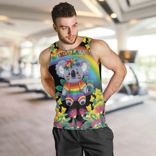 LGBTQ Koala Gay Men Tank Top Aussie Koala Bear Ekoalaty