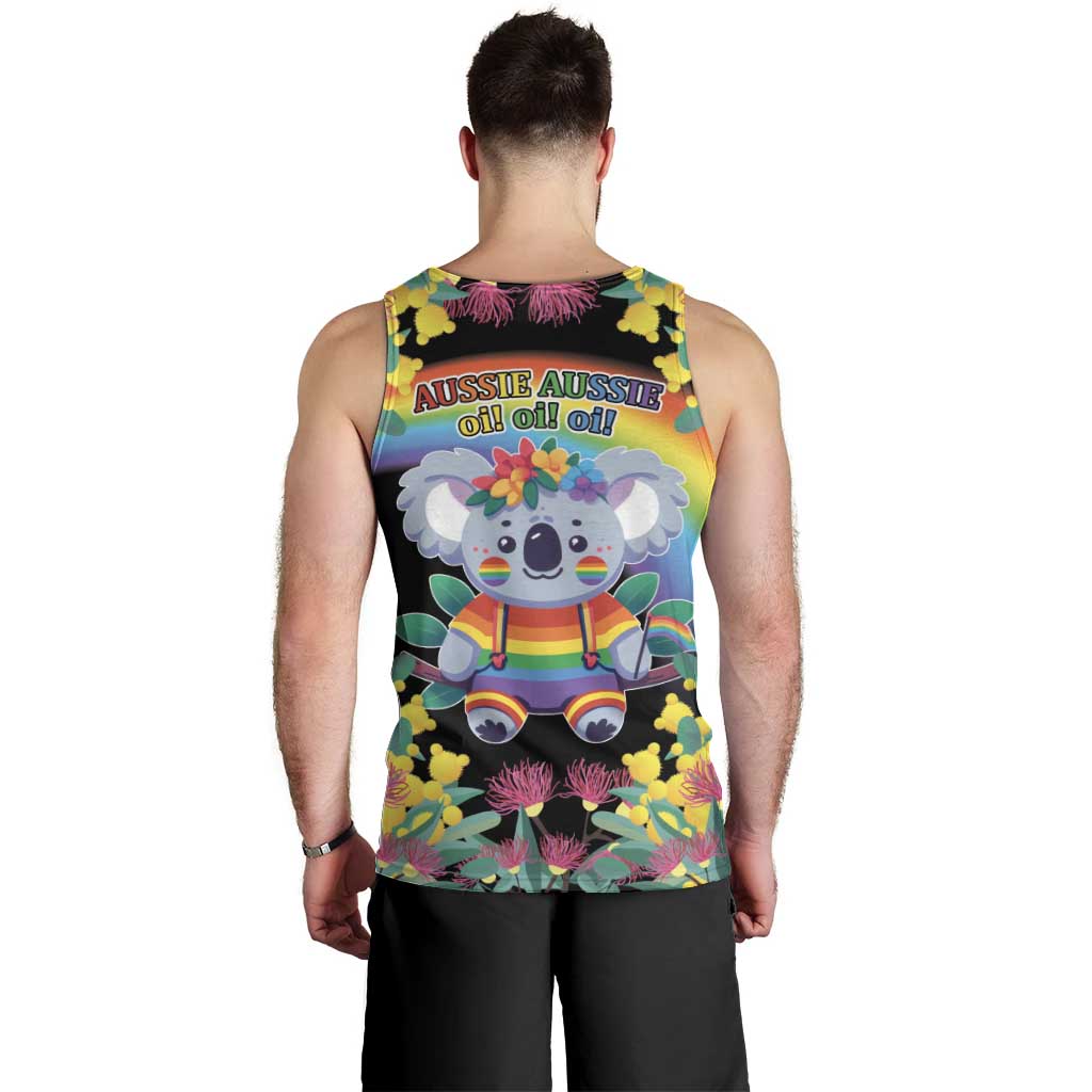 LGBTQ Koala Gay Men Tank Top Aussie Koala Bear Ekoalaty