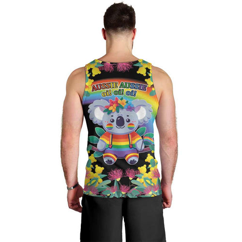 LGBTQ Koala Gay Men Tank Top Aussie Koala Bear Ekoalaty