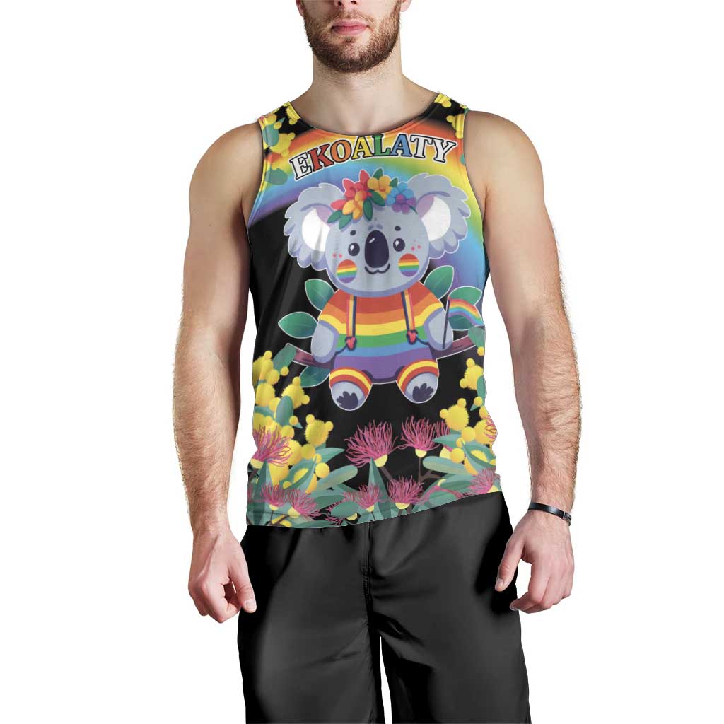 LGBTQ Koala Gay Men Tank Top Aussie Koala Bear Ekoalaty