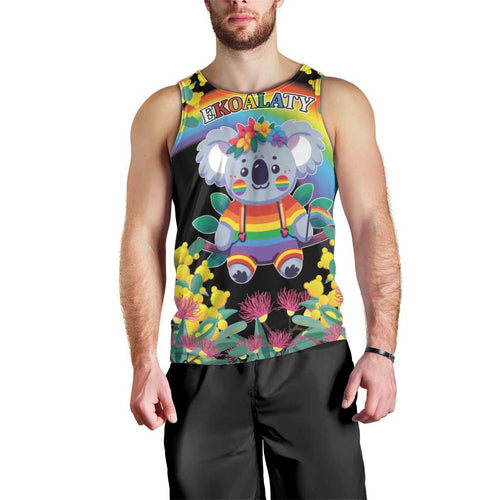 LGBTQ Koala Gay Men Tank Top Aussie Koala Bear Ekoalaty