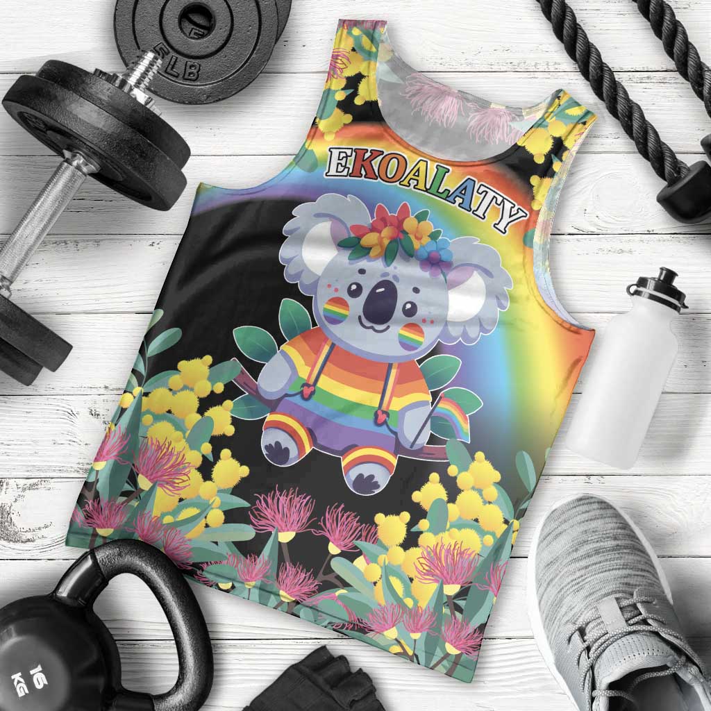 LGBTQ Koala Gay Men Tank Top Aussie Koala Bear Ekoalaty
