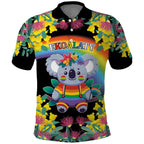 LGBTQ Koala Gay Polo Shirt Aussie Koala Bear Ekoalaty