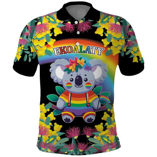 LGBTQ Koala Gay Polo Shirt Aussie Koala Bear Ekoalaty