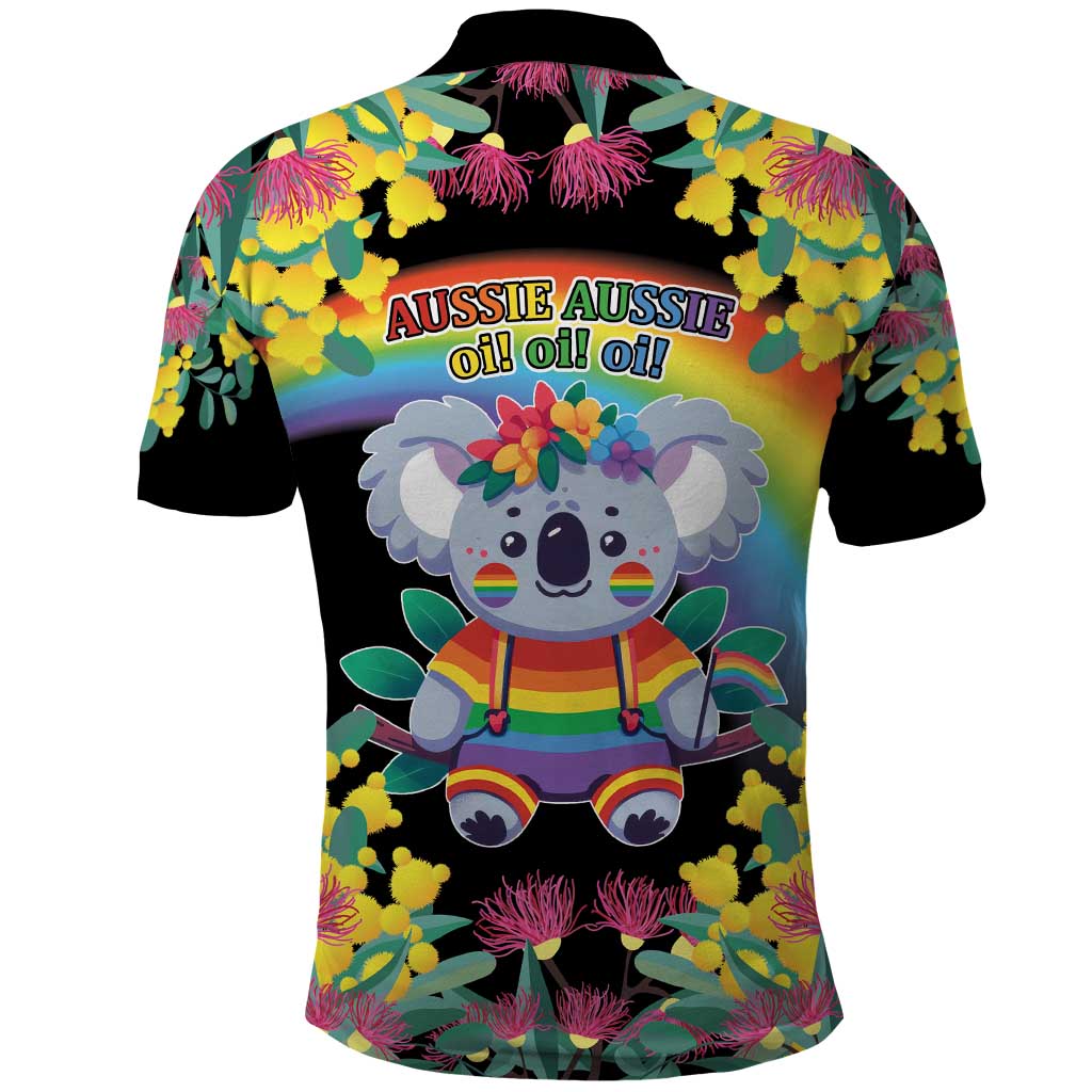LGBTQ Koala Gay Polo Shirt Aussie Koala Bear Ekoalaty