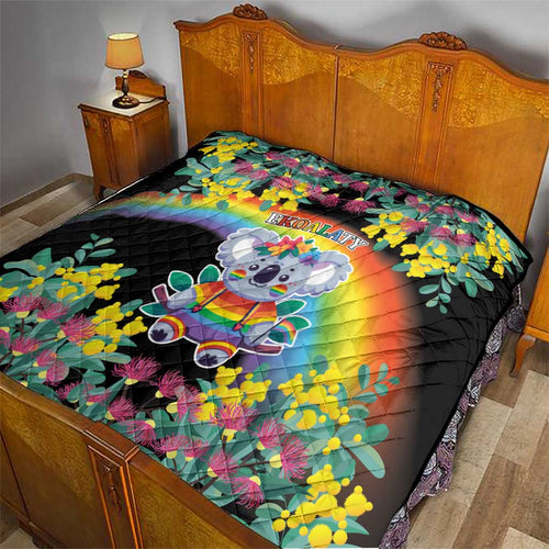 LGBTQ Koala Gay Quilt Aussie Koala Bear Ekoalaty