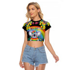 LGBTQ Koala Gay Raglan Cropped T Shirt Aussie Koala Bear Ekoalaty