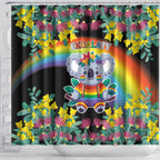 LGBTQ Koala Gay Shower Curtain Aussie Koala Bear Ekoalaty