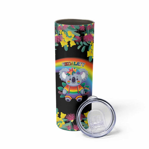 LGBTQ Koala Gay Skinny Tumbler Aussie Koala Bear Ekoalaty