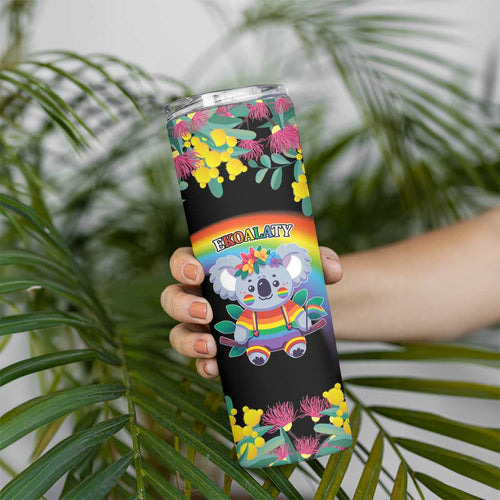LGBTQ Koala Gay Skinny Tumbler Aussie Koala Bear Ekoalaty
