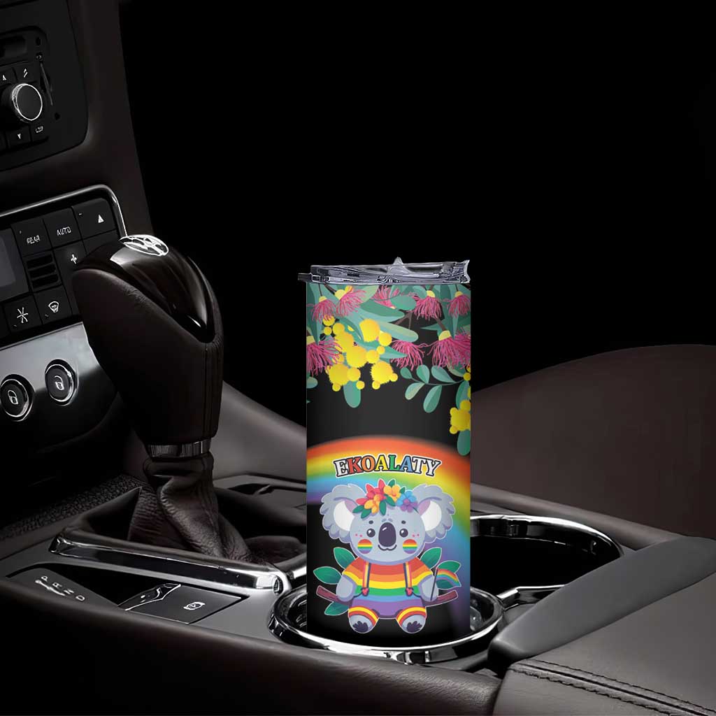LGBTQ Koala Gay Skinny Tumbler Aussie Koala Bear Ekoalaty