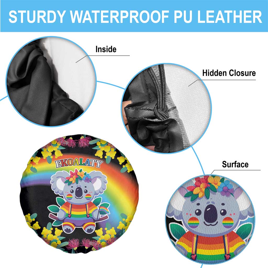 LGBTQ Koala Gay Spare Tire Cover Aussie Koala Bear Ekoalaty