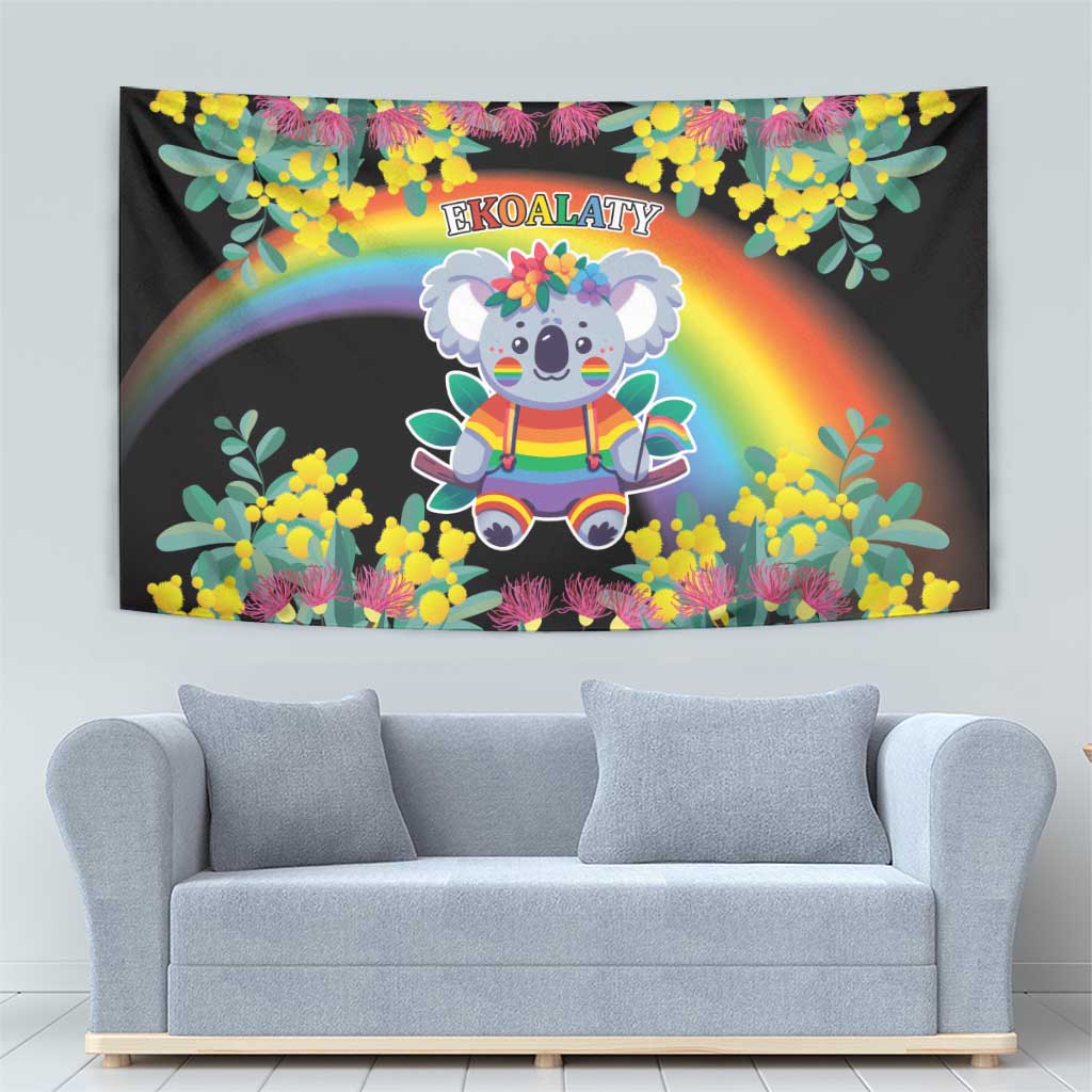 LGBTQ Koala Gay Tapestry Aussie Koala Bear Ekoalaty