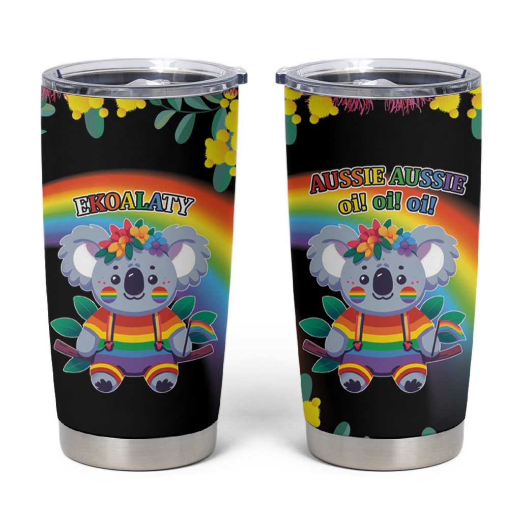 LGBTQ Koala Gay Tumbler Cup Aussie Koala Bear Ekoalaty