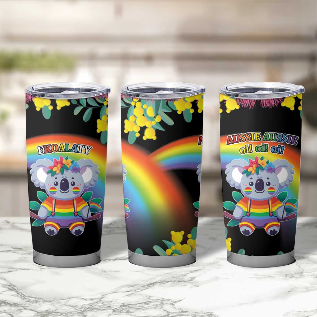 LGBTQ Koala Gay Tumbler Cup Aussie Koala Bear Ekoalaty