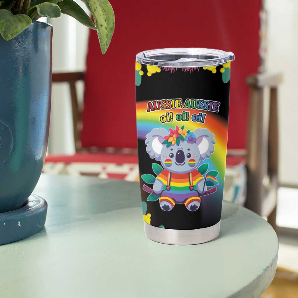 LGBTQ Koala Gay Tumbler Cup Aussie Koala Bear Ekoalaty